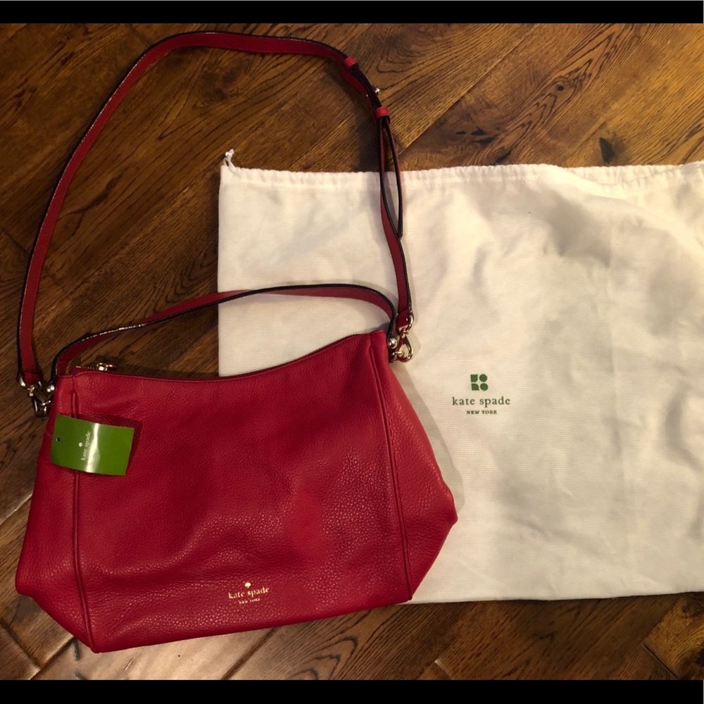 Kate Spade red NWT Charles Street small haven